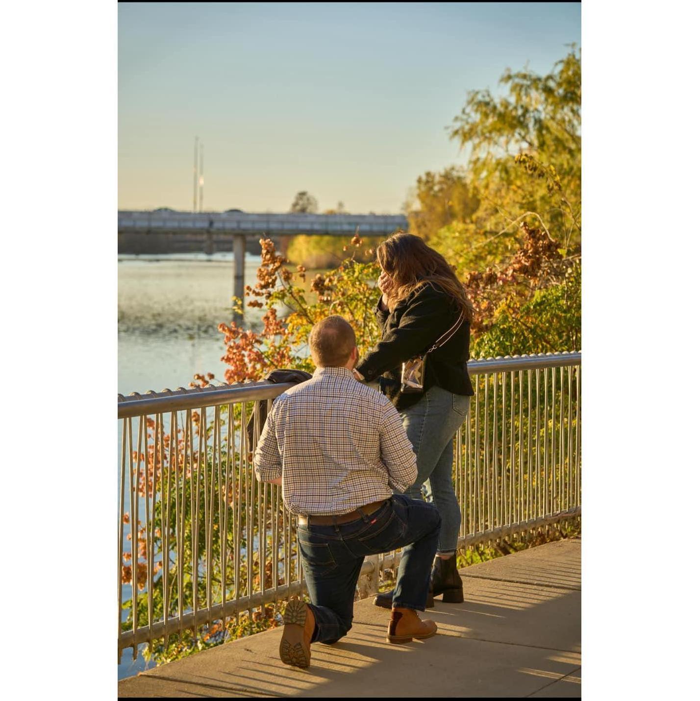 Where he popped the question!