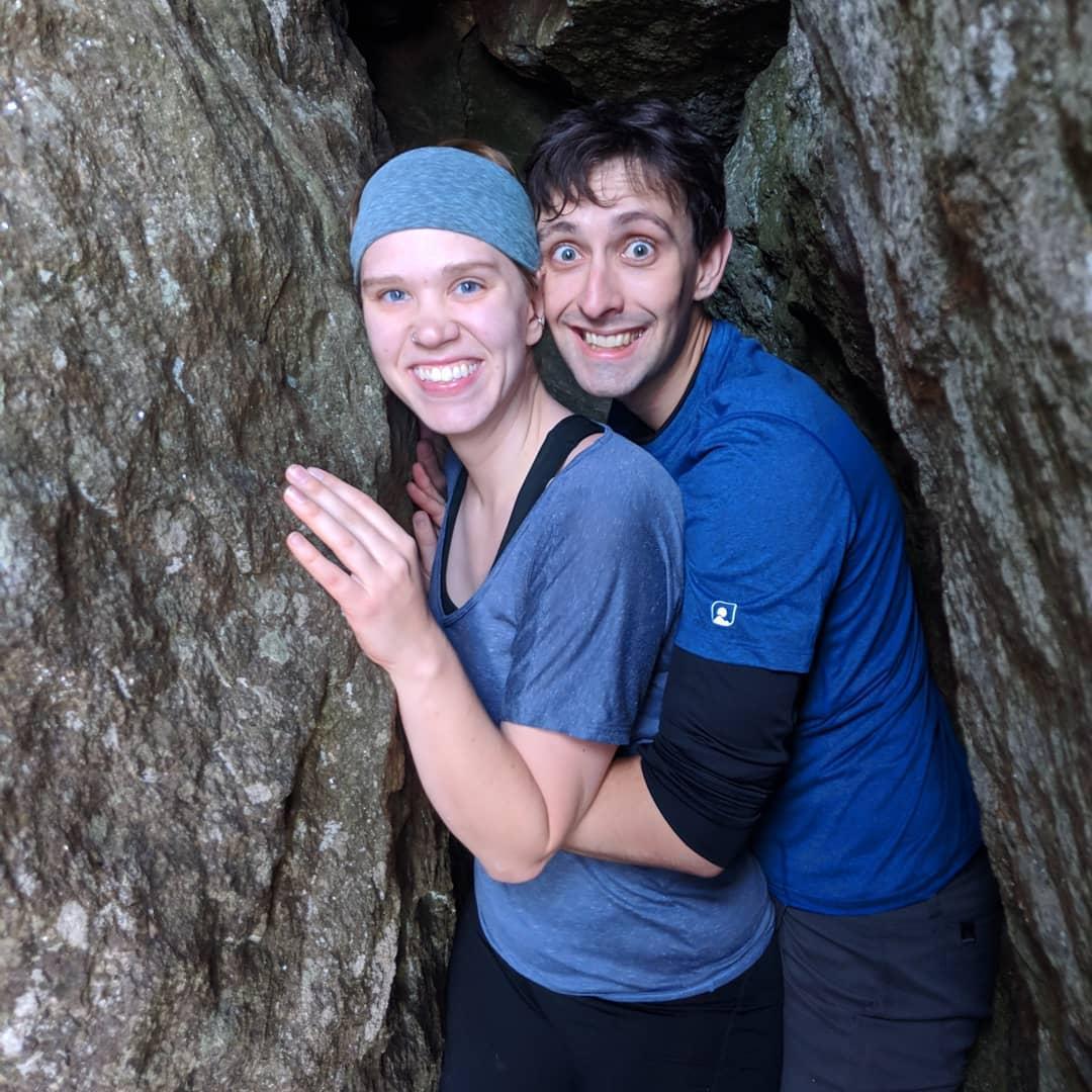 It was a pretty steep drop-off on the other side of this photo. Ryan was not too pleased with that.