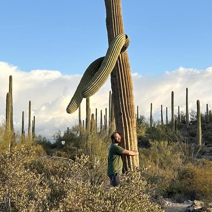 This saguaro was looking for a hug on our trip to Arizona