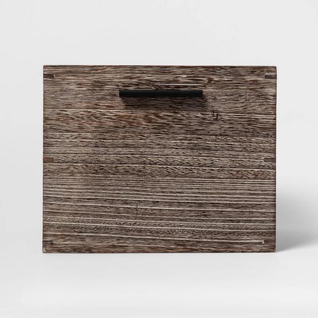 Small Decorative Silver Wood Crate 8"x11" - Project 62™