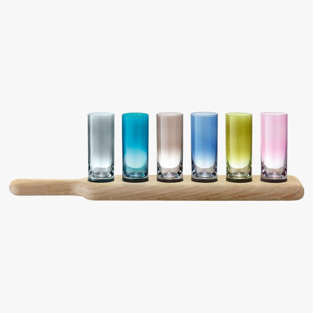 Party Paddle 6 Shot Set, Ombre Multi Color