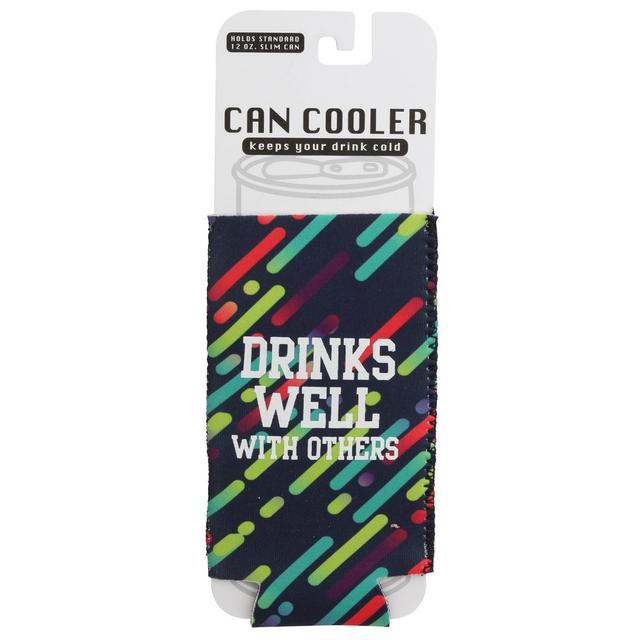 Slim Can Cooler 'Drinks Well with Others' Black