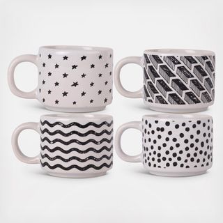 4-Piece Assorted Espresso Cup Set