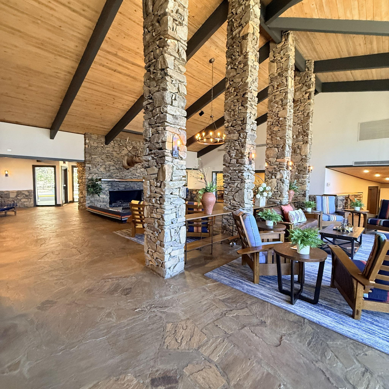 The Lodge lobby