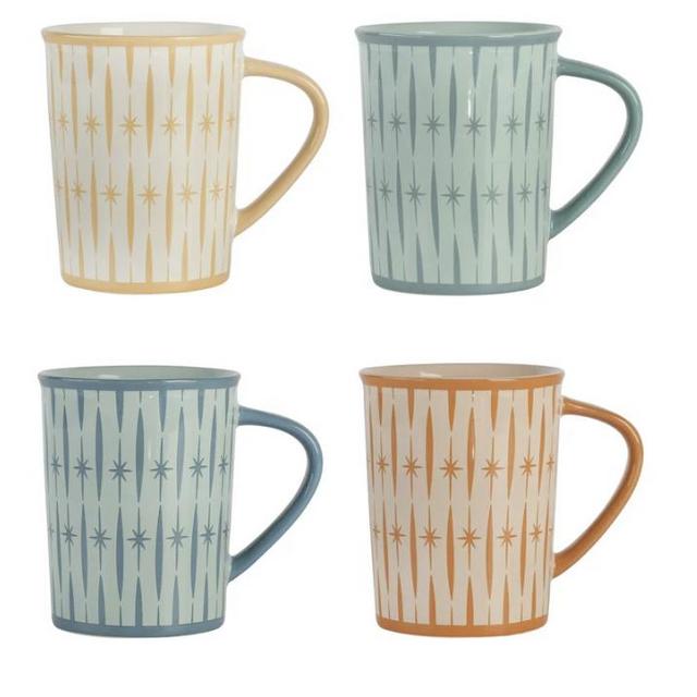 Wanda June Home Retro Renegade 15-ounce Porcelain Mugs, Set of 4 by Miranda Lambert