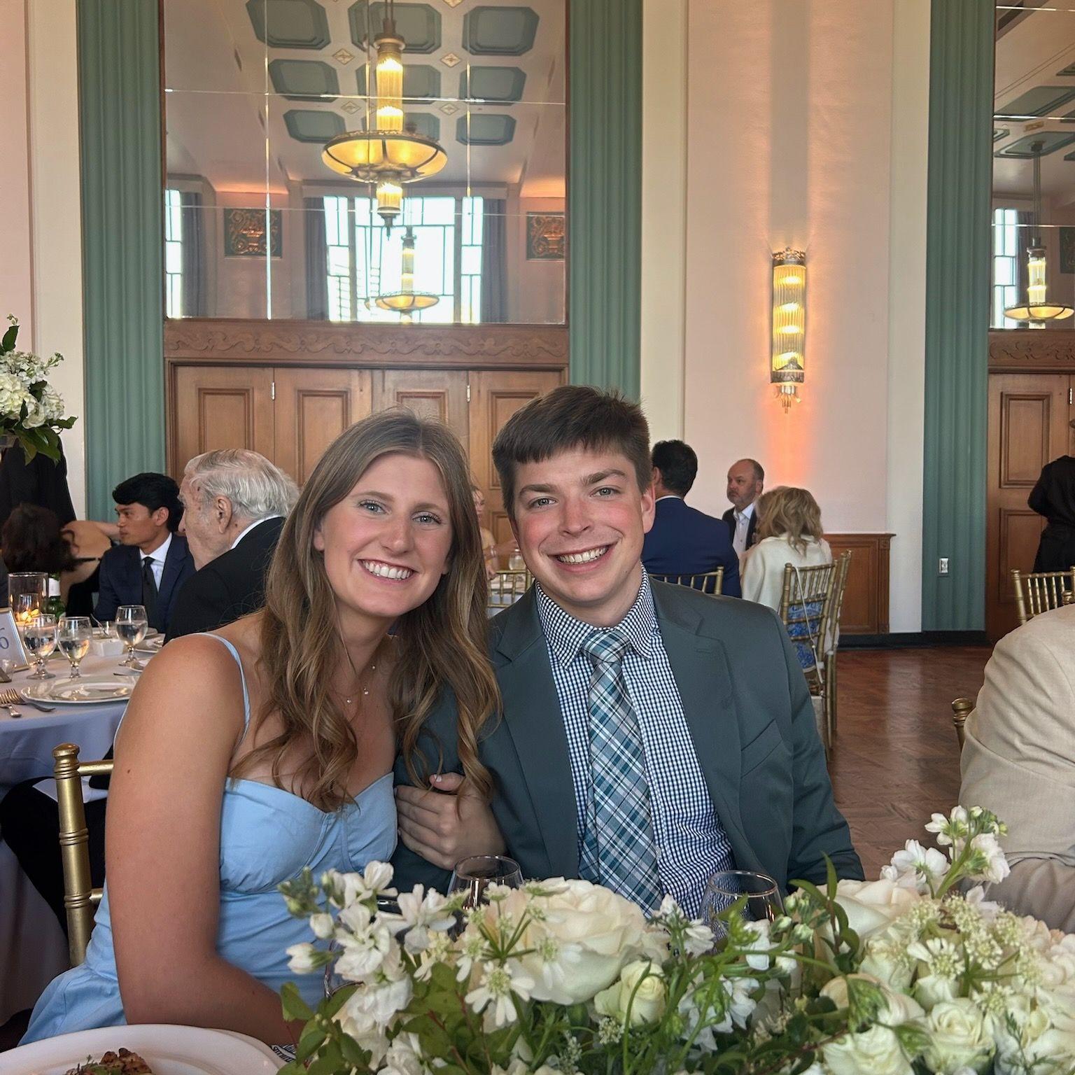 The first wedding we went to together!