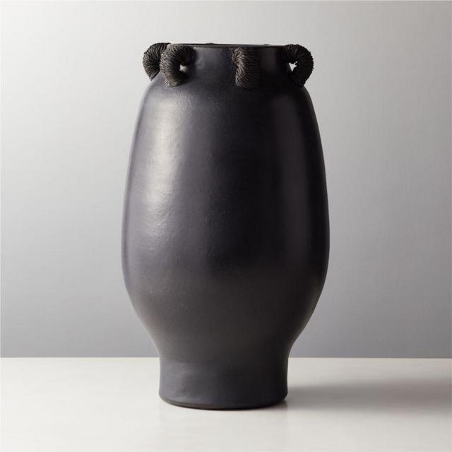 Acadia Black Vase