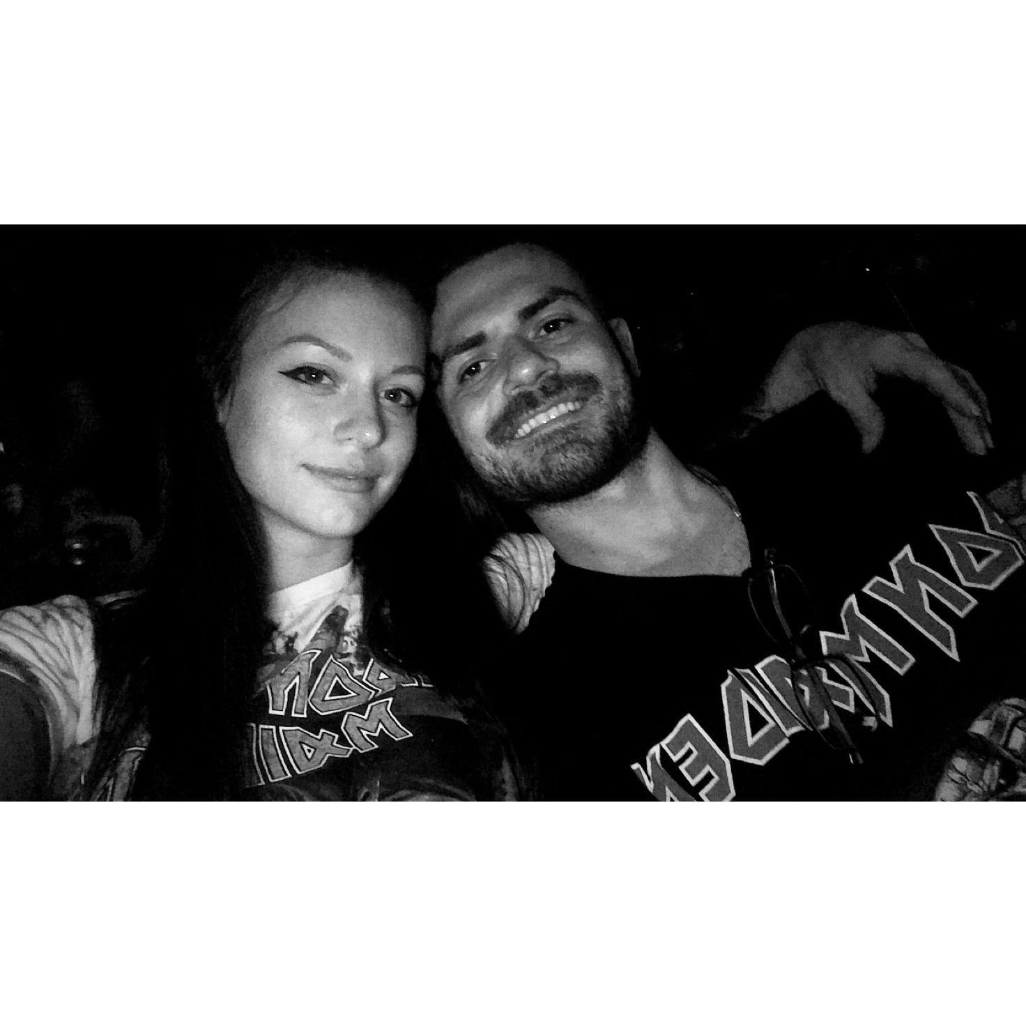 Our first concert together seeing Iron Maiden in New York City!