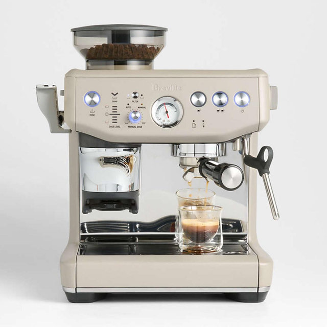 Breville ® Barista Express ® Impress Espresso Machine in Almond Nougat