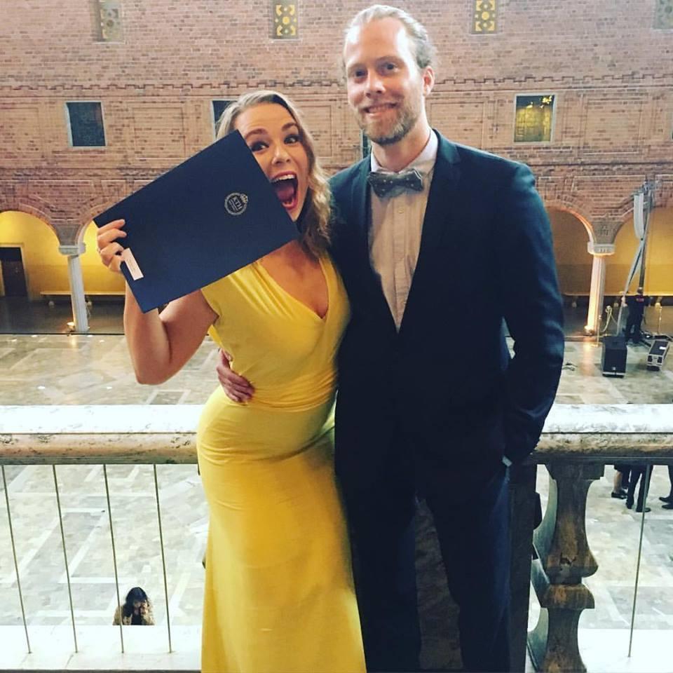 Eva getting her masters degree!!