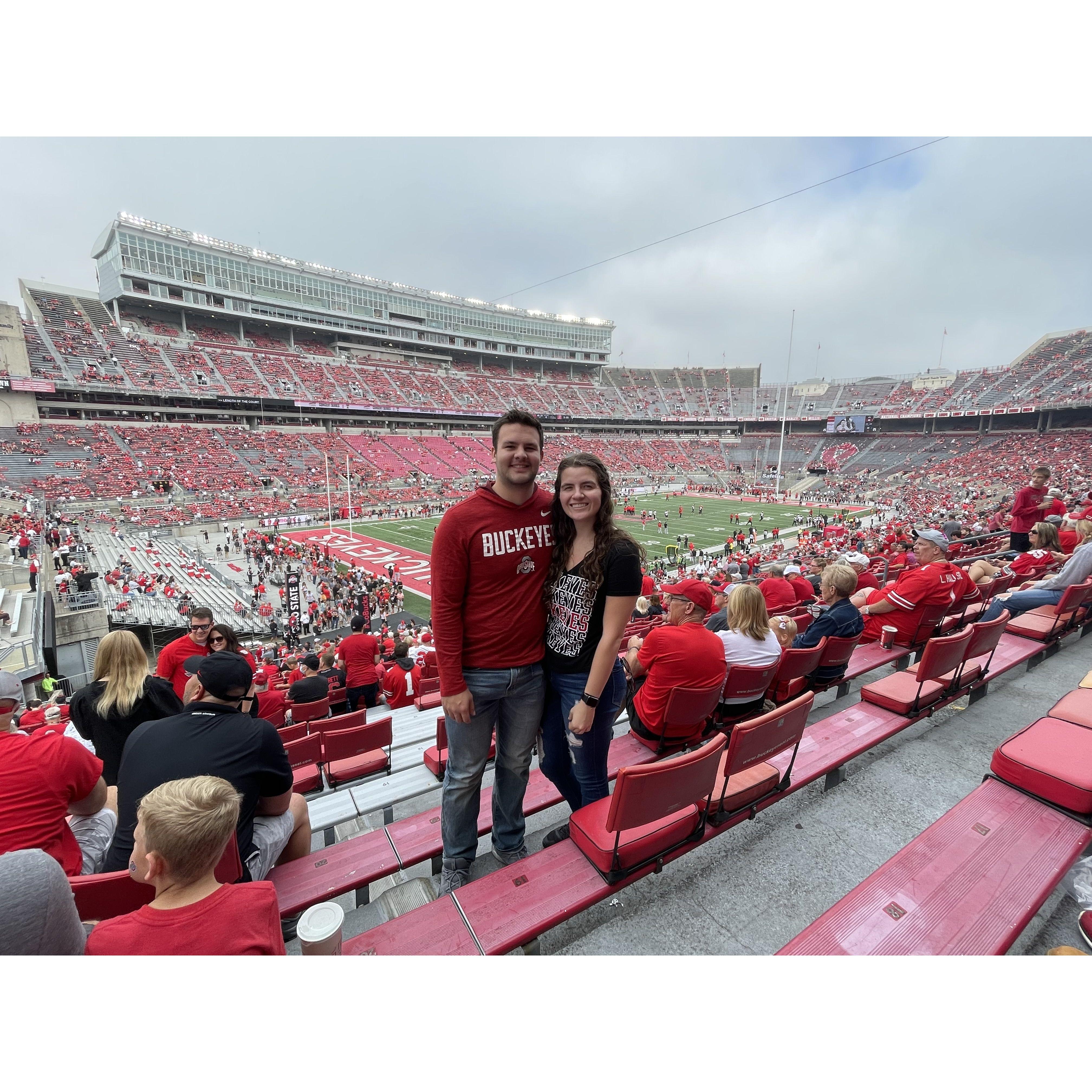 Daelan's first Ohio State game