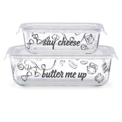 kate spade new york There's A-More™ 2-Piece Rectangular Bowl Set with Locking Lids