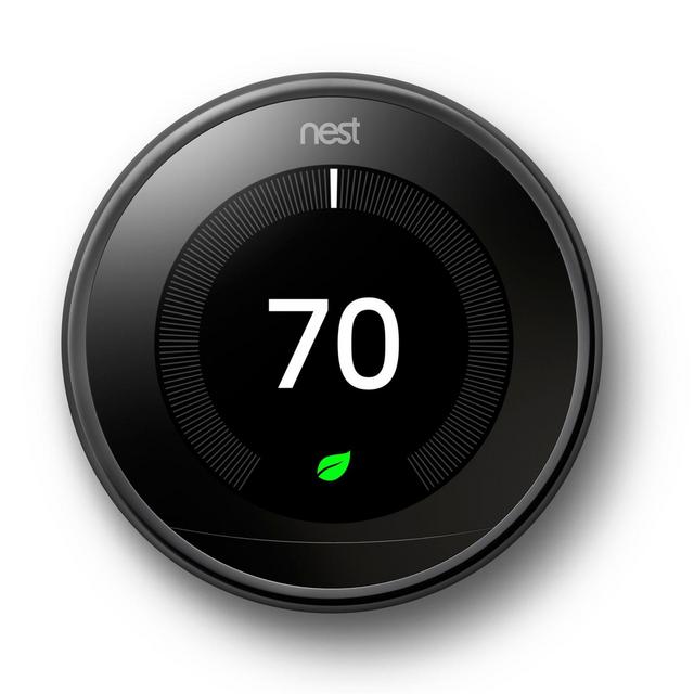 Google Nest Learning Third Generation Thermostat in Mirror Black