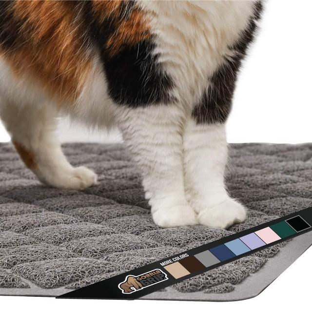 Gorilla Grip Original Premium Durable Cat Litter Mat, Traps Litter from Box and Cats, Scatter Control, Mats Soft on Kitty Paws, Easy Clean Mats