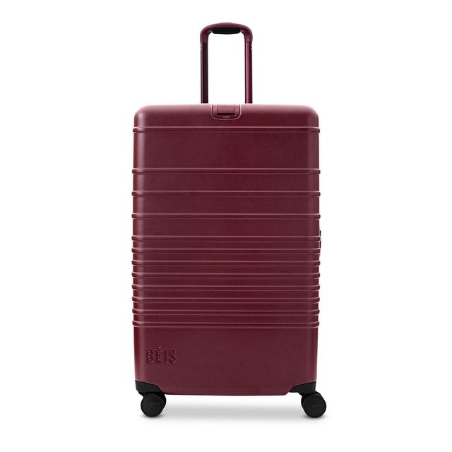 BEIS The Large Check in Roller - Burgundy