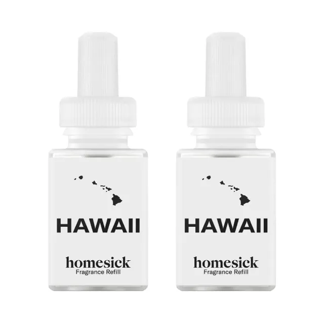 Pura Homesick Hawaii 2pk Smart Vial Fragrance Refills: Tropical Scented Oil with Coconut & Vanilla