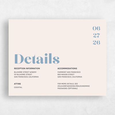 Linen, Blue Wedding Enclosure - Vitale