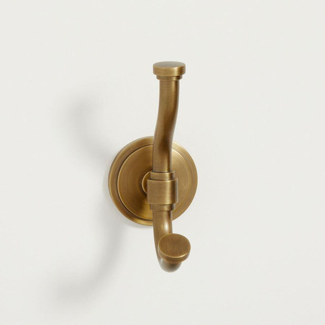 Tumbled Brass Frey Hook