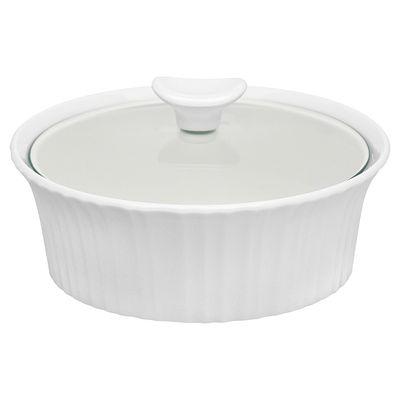CorningWare®French White 1.5-quart Round Casserole Dish with Lid