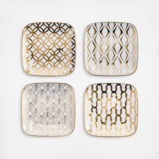 La Cite Rounded Square Plates 4-Piece Set