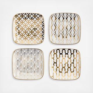 La Cite Rounded Square Plates 4-Piece Set