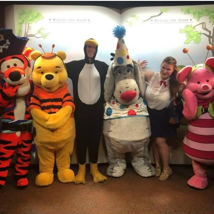We went to Disney World for Chloe's 21st birthday and got great use out of our halloween costumes!