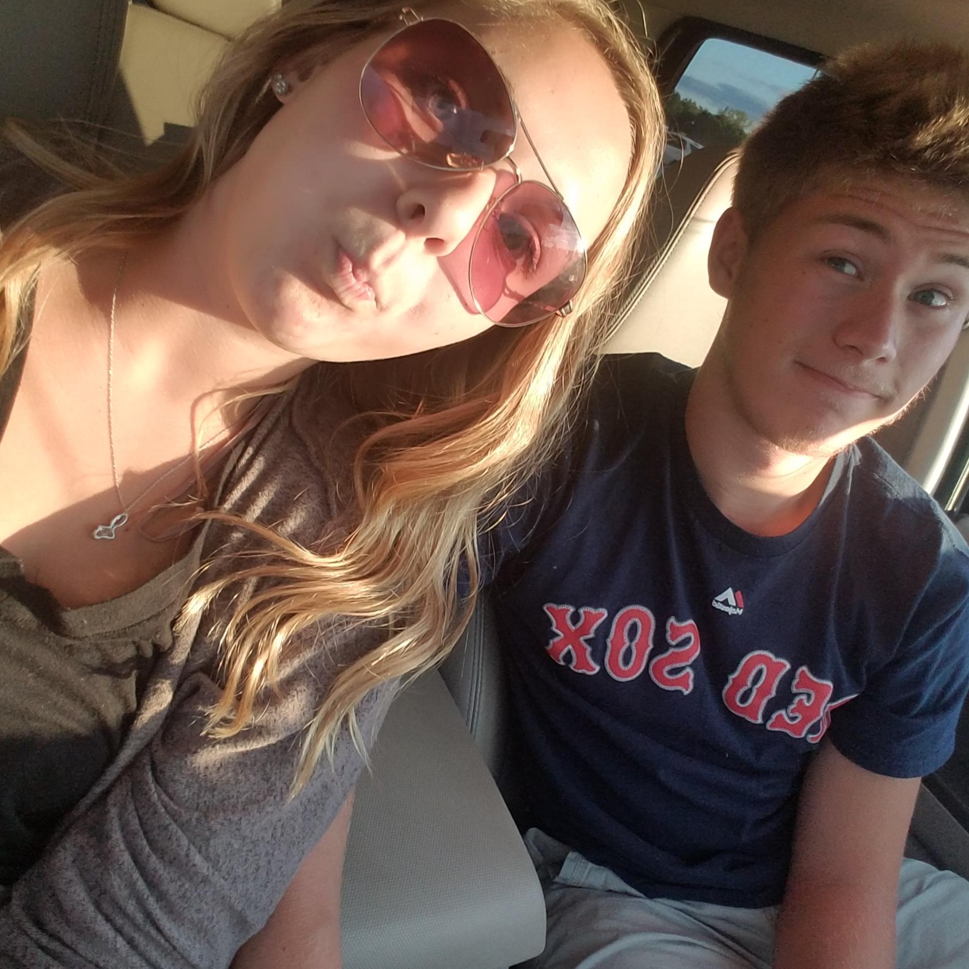 Car selfie after a weekly Tuesday dinner