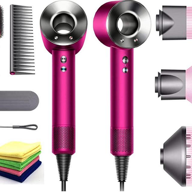 Premium Dyson Supersonic Hair Dryer Limited Special Gift Edition: Fast Drying, Controlled Styling, Powerful, Low Noise, Light Weight, Engineered for Different Hair Types w/One Maxitek Microfiber Cloth