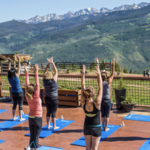 Mountain top yoga