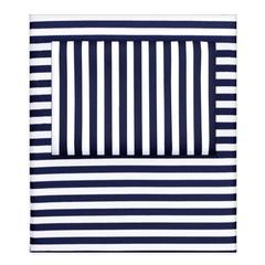 Navy Blue Striped Sheet Set 1 (Fitted, Flat, & Pillow Cases)