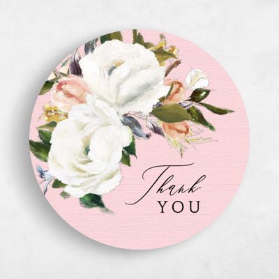 Blush, Pink Wedding Sticker - Octavia