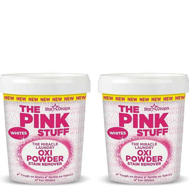 Stardrops - The Pink Stuff - The Miracle Laundry Oxi Powder Stain Remover For White’s Bundle (2 Whites Powder), 4.40 Pound (Pack of 2) (PS2LW)