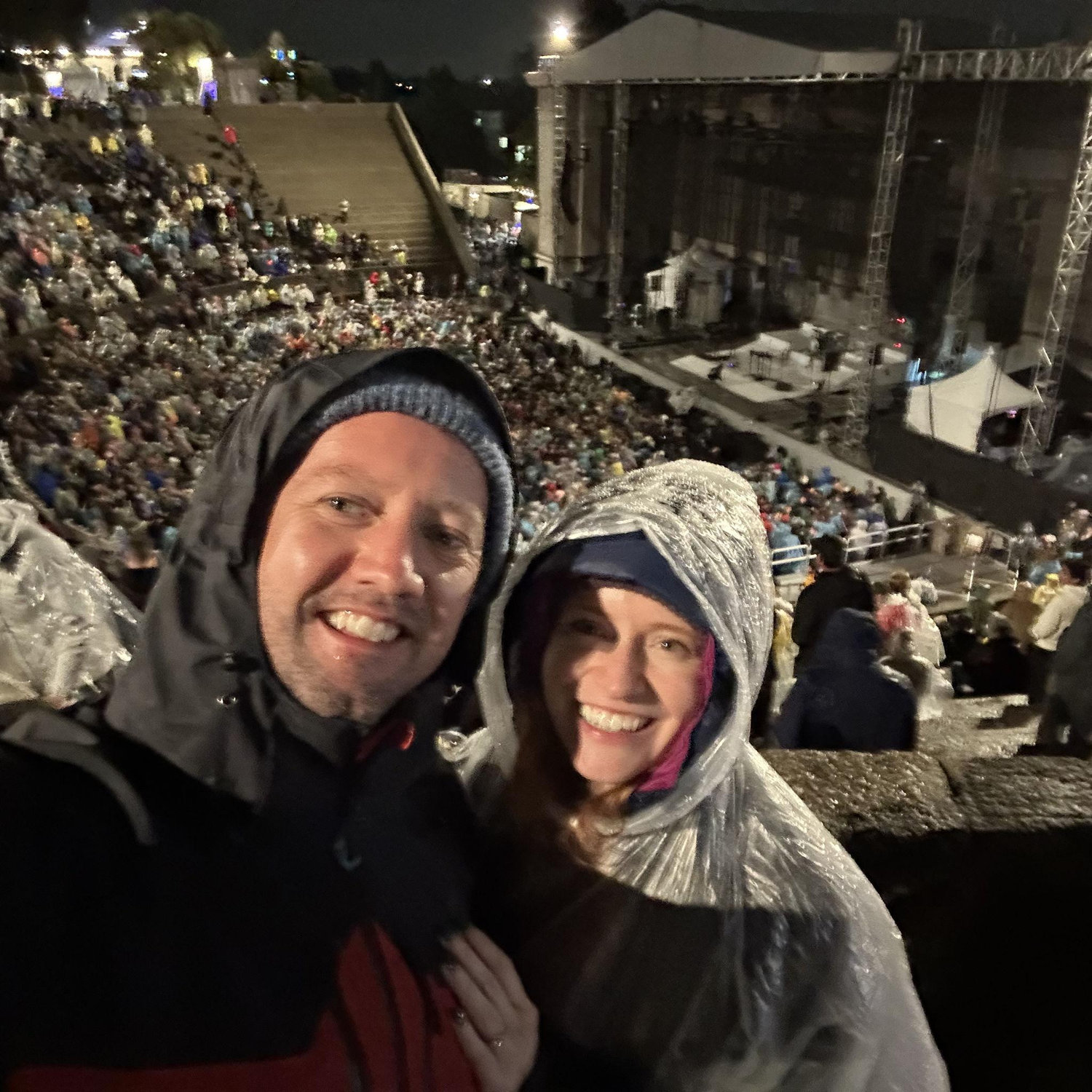 Parcels concert in the rain in Berkeley. Worth it!