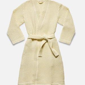 Sunshine Yellow Dreamweave Waffle Robe_Medium