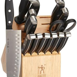 J.A. Henckels International 13550-005 Statement Knife Block Set, 15-pc, Light Brown