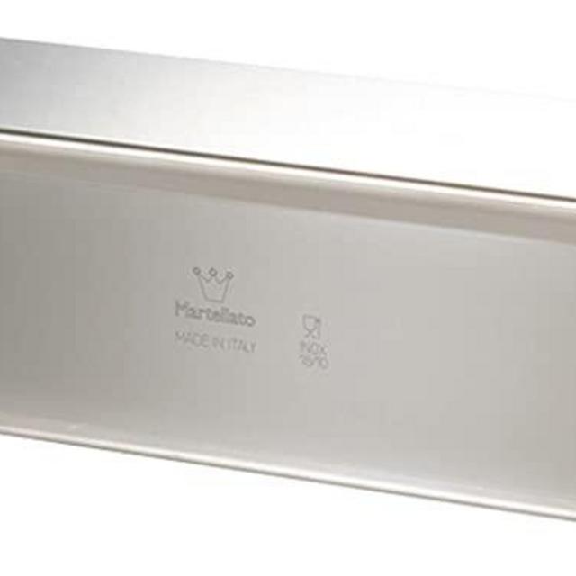Martellato 30TC51F Heavy Stainless Steel Loaf Mold 30.4 Ounce with Tubular Center to Fill Cake After Baking