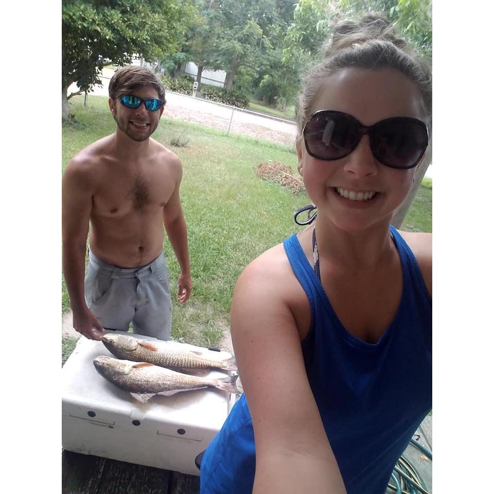 Fishing adventures in the boat.