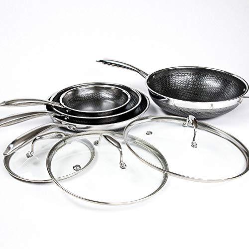 HexClad Hybrid Cookware, Hybrid Pan with Lid - Zola
