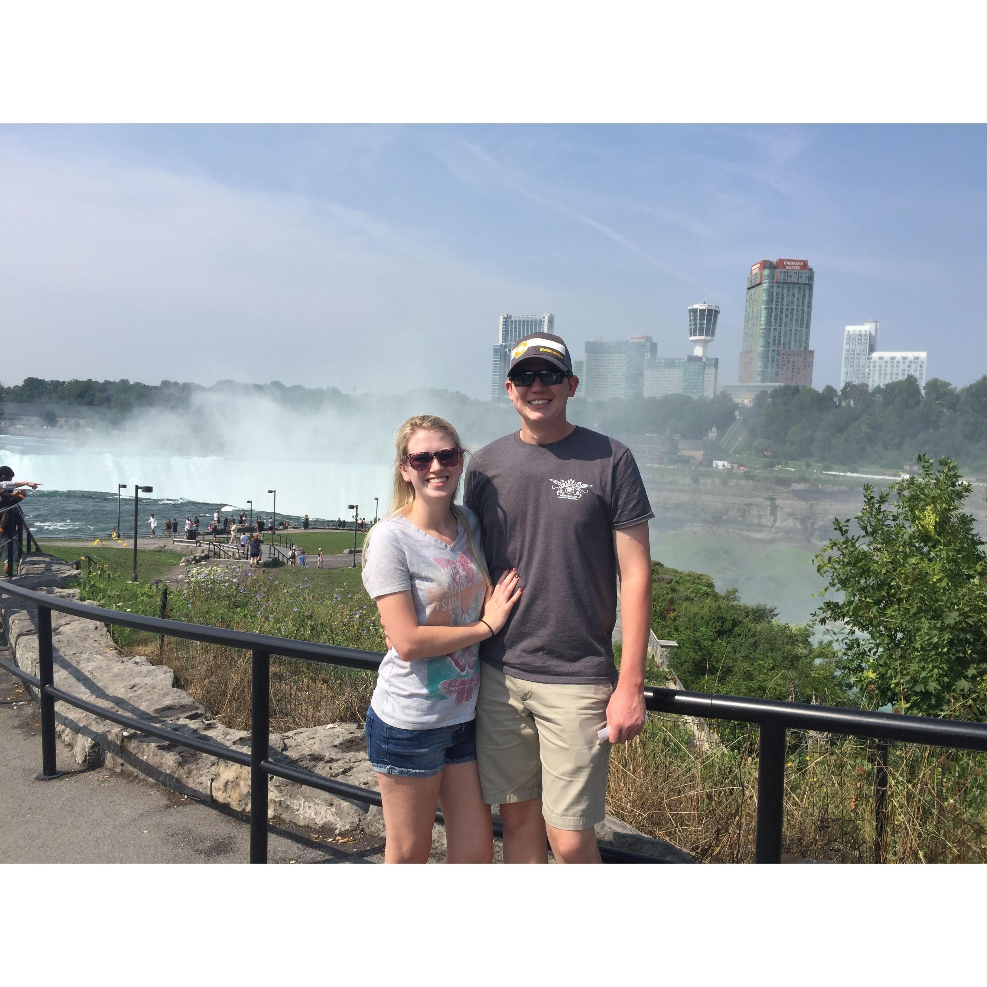 Kate and Tristan at Niagara Falls. This is where Tristan's maternal grandparents spent their honeymoon!