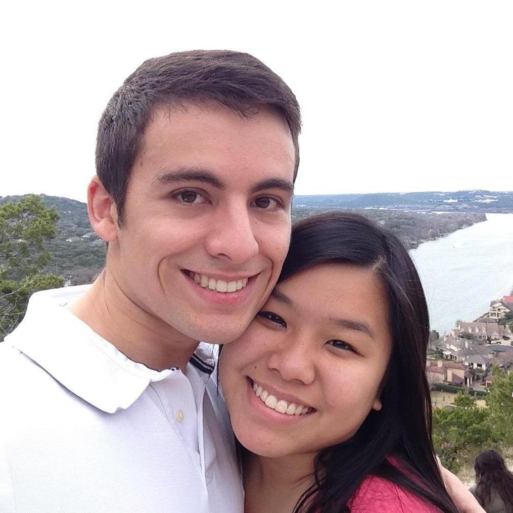 Liana and Bruno at Mount Bonnell for Valentine's Day