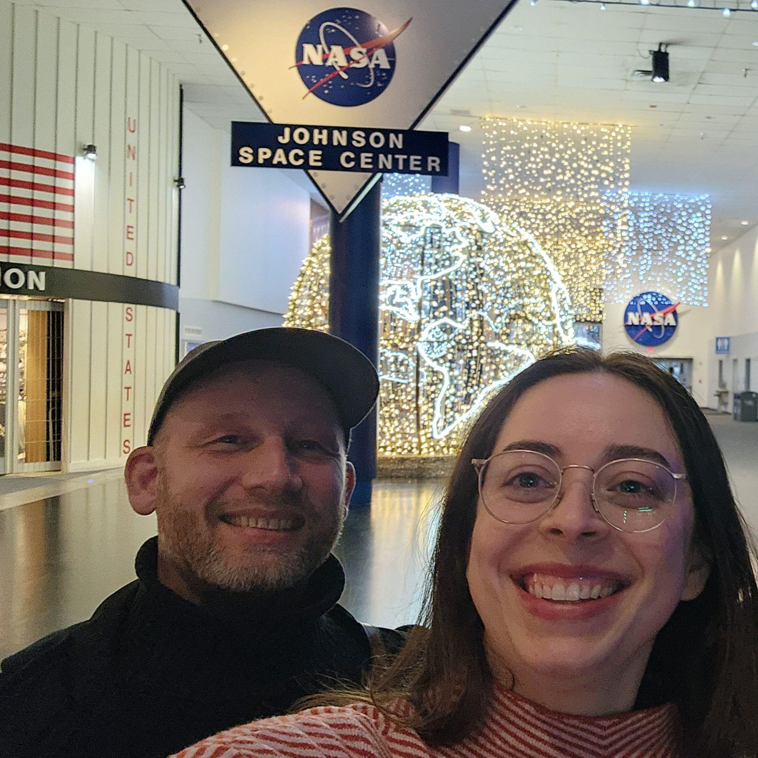 Space cowboy/cowgirl engagement at NASA's Johson Space Center in Houston! Yee haw!