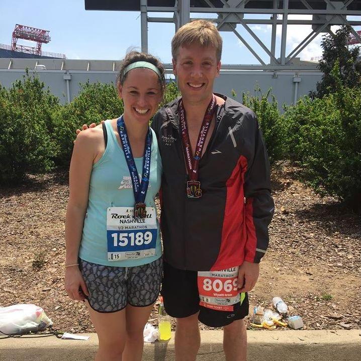 The "after" photo of the 2017 Nashville Marathon. Don't we look good!?!