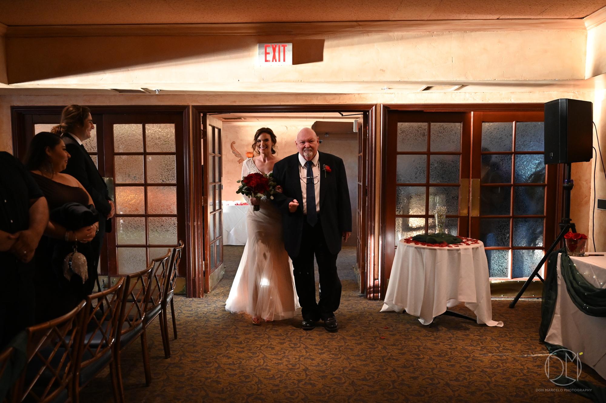 Bride entrance with father