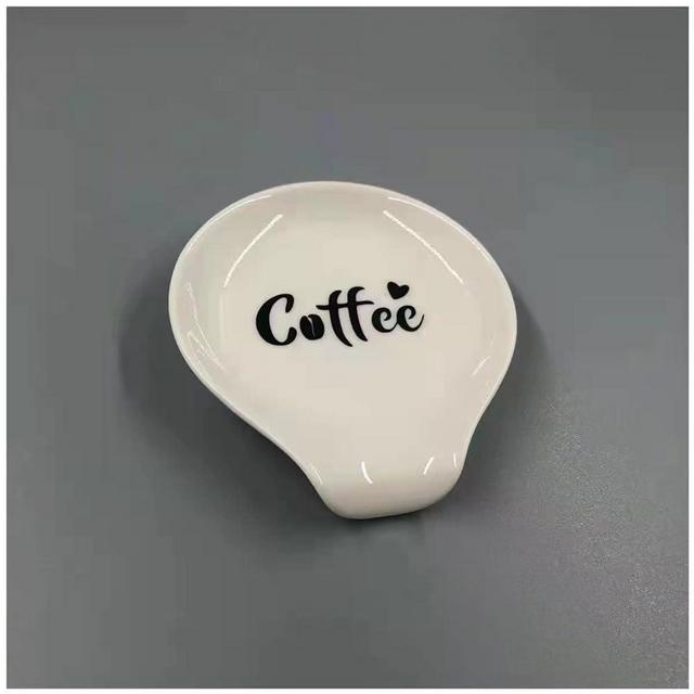 Small Spoon Rest for Coffee Station, Ceramic Coffee Holder for Tea Spoon, Stirring Spoon, Teaspoon, Coffee Stirrers, Coffee Spoon Rest for Kitchen Counter, Mini Porcelain Coffee Bar Accessories