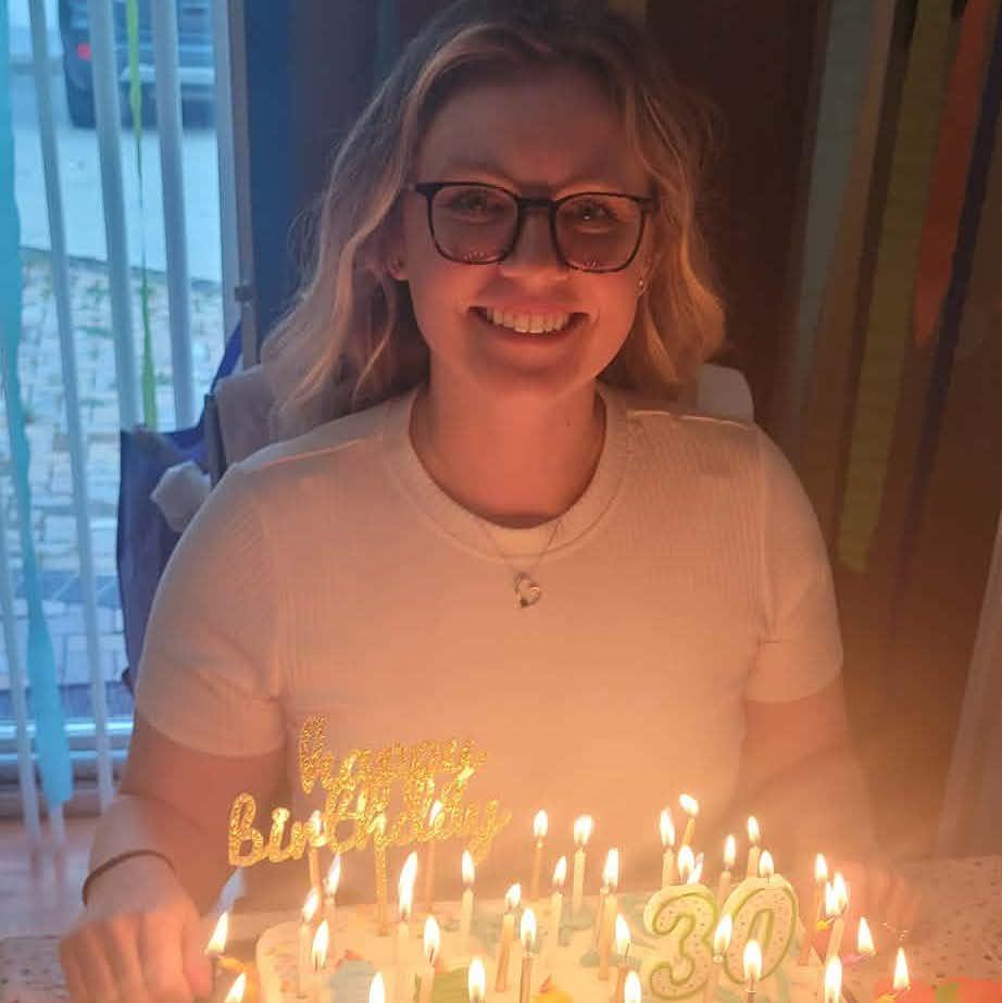 We have celebrated a lot of big milestones together! This picture was taken with cake after a date for Lauren's 30th birthday.