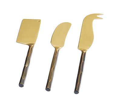 Burnished Gold Cheese Knives