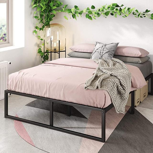 Zinus Lorelei 14 Inch Platforma Bed Frame / Mattress Foundation / No Box Spring Needed / Steel Slat Support, King