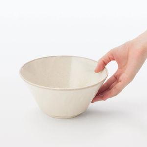 Mino Ware Noodle Bowl - White Glaze 7.4"