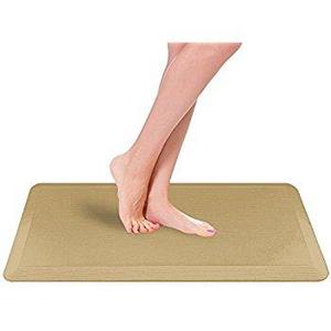 The Original 3/4" KANGAROO (R) Premium Anti-Fatigue Comfort Standing Mat Kitchen Rug, Corner Section, 32x20 inches (Brown)