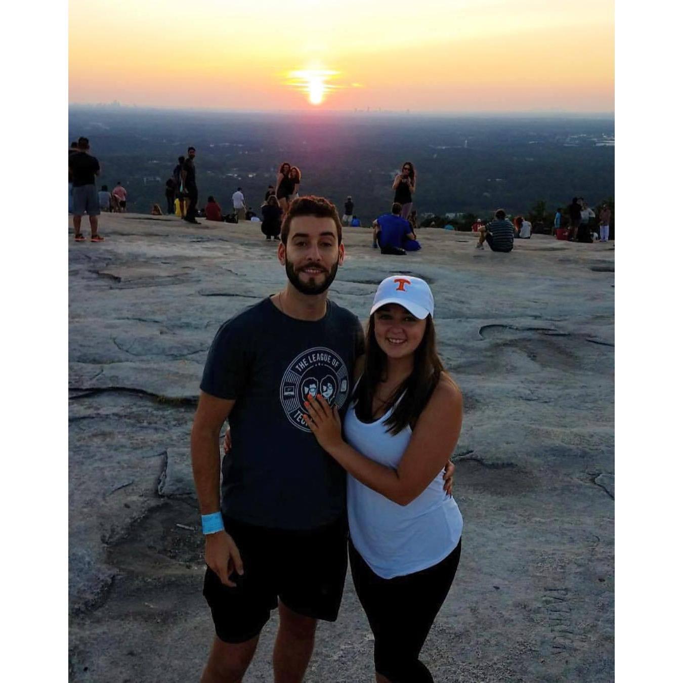 We spent Labor Day 2017 enjoying the views at Stone Mountain, the same location as our second date.